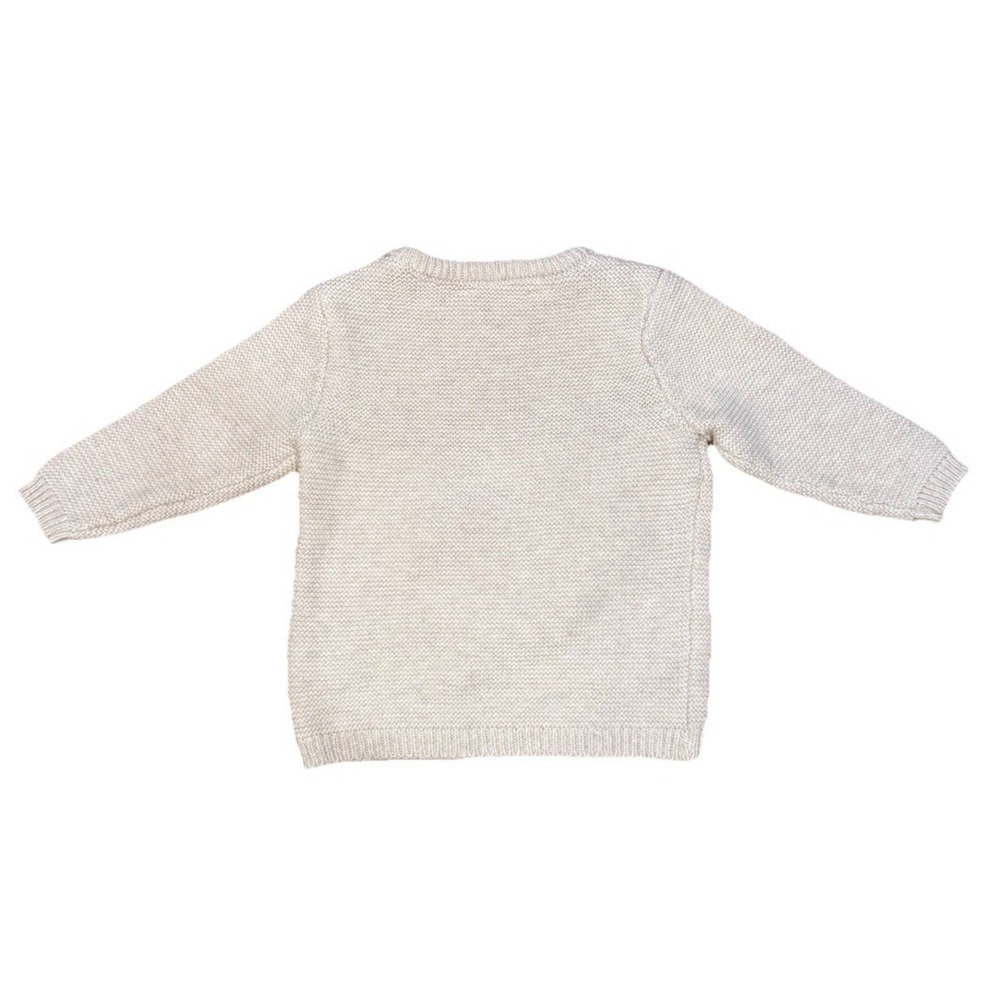 Rene Rofe Fox Knit Sweater Baby 6-9 Months Beige Woodland Forest Earthy Neutral - Picture 7 of 8